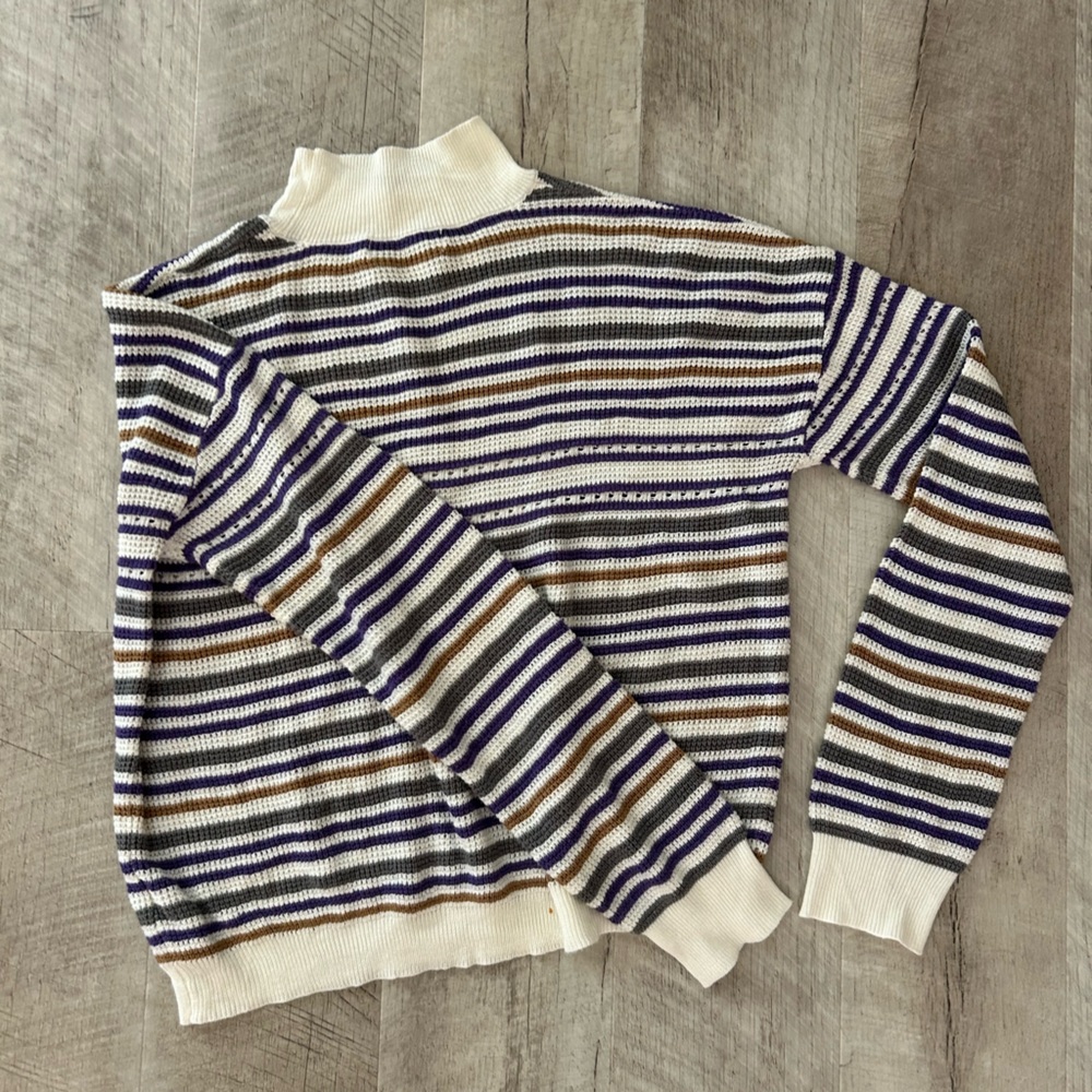 American Eagle striped sweater size medium